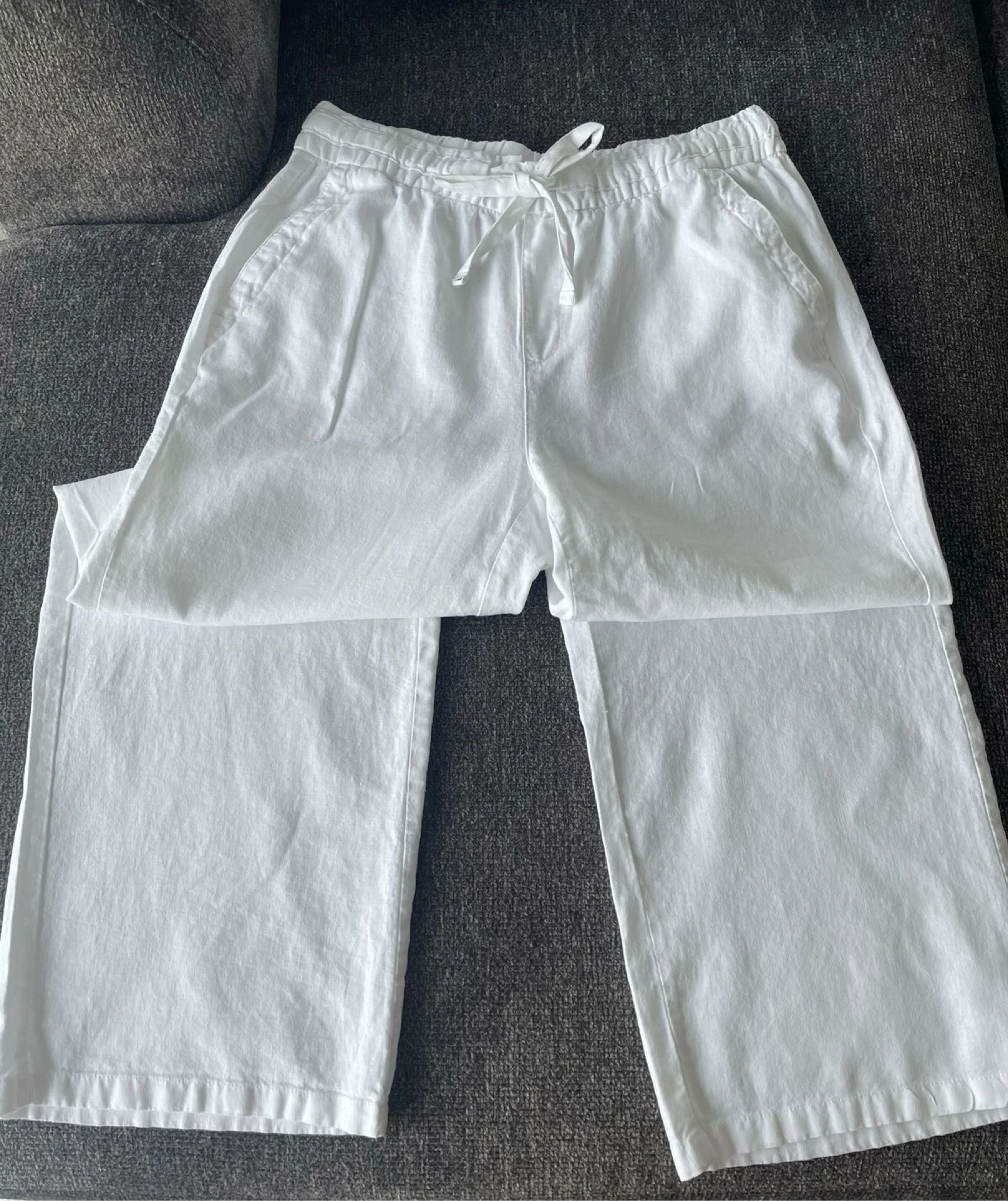 Pantalon blanc en lin 